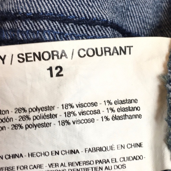 Sofia Vergara Women Mid Rise Skinny Ankle Blue Jeans SZ 12 NWT - Picture 9 of 11